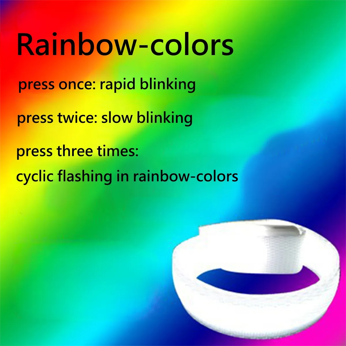 Colorful Luminous Bracelet Wristband Party Gift Toy 4