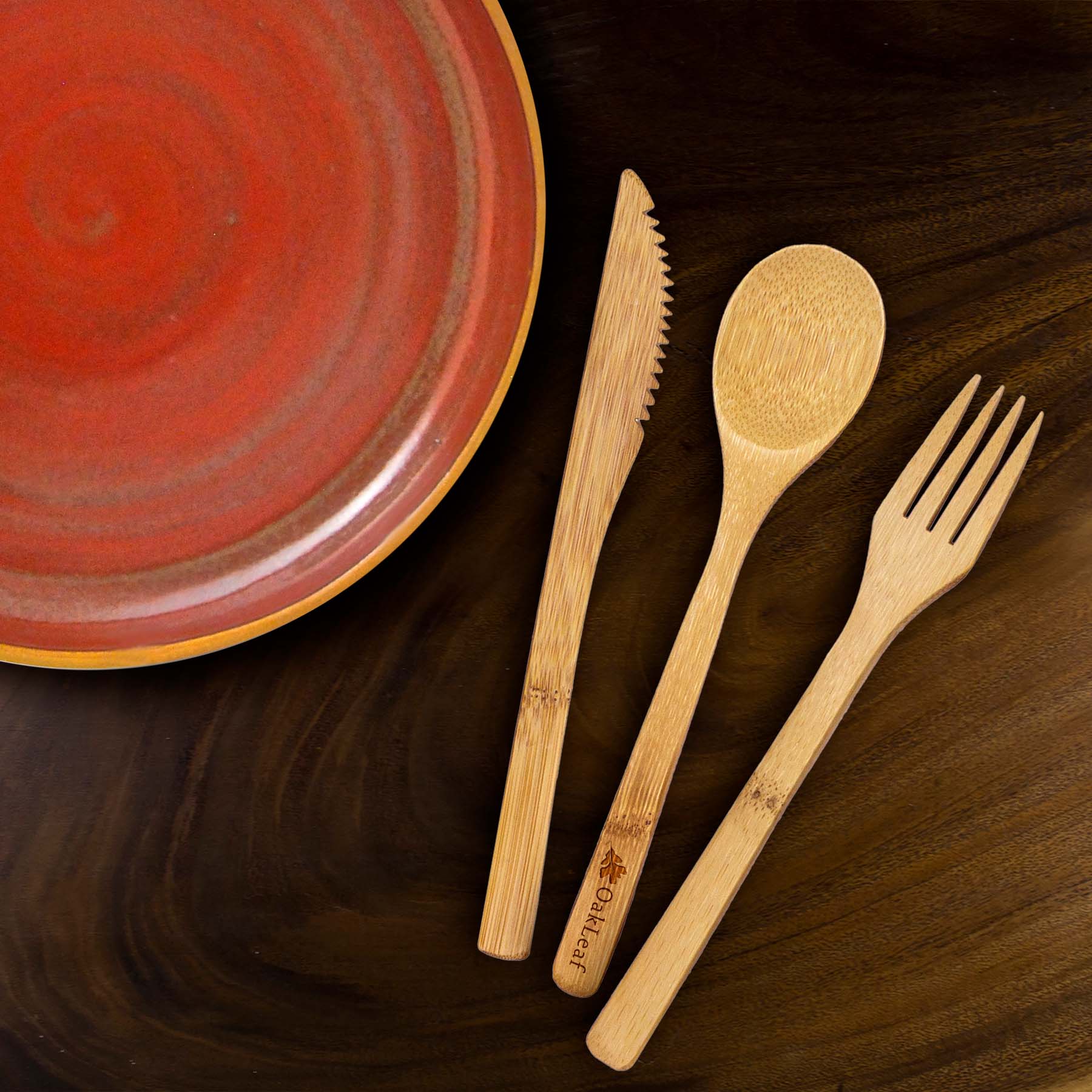 3-Piece Flatware Set - Knife, Fork, Spoon 4