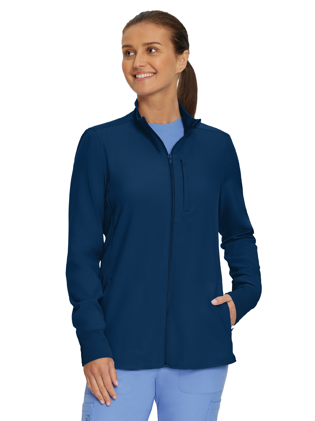 Landau - Forward - Women's Three-Pocket Mock-Neck Zip-Front Jacket 11