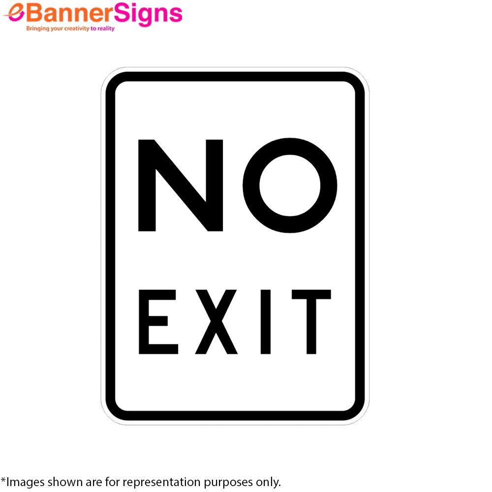 Non Reflective Metal Sign 5