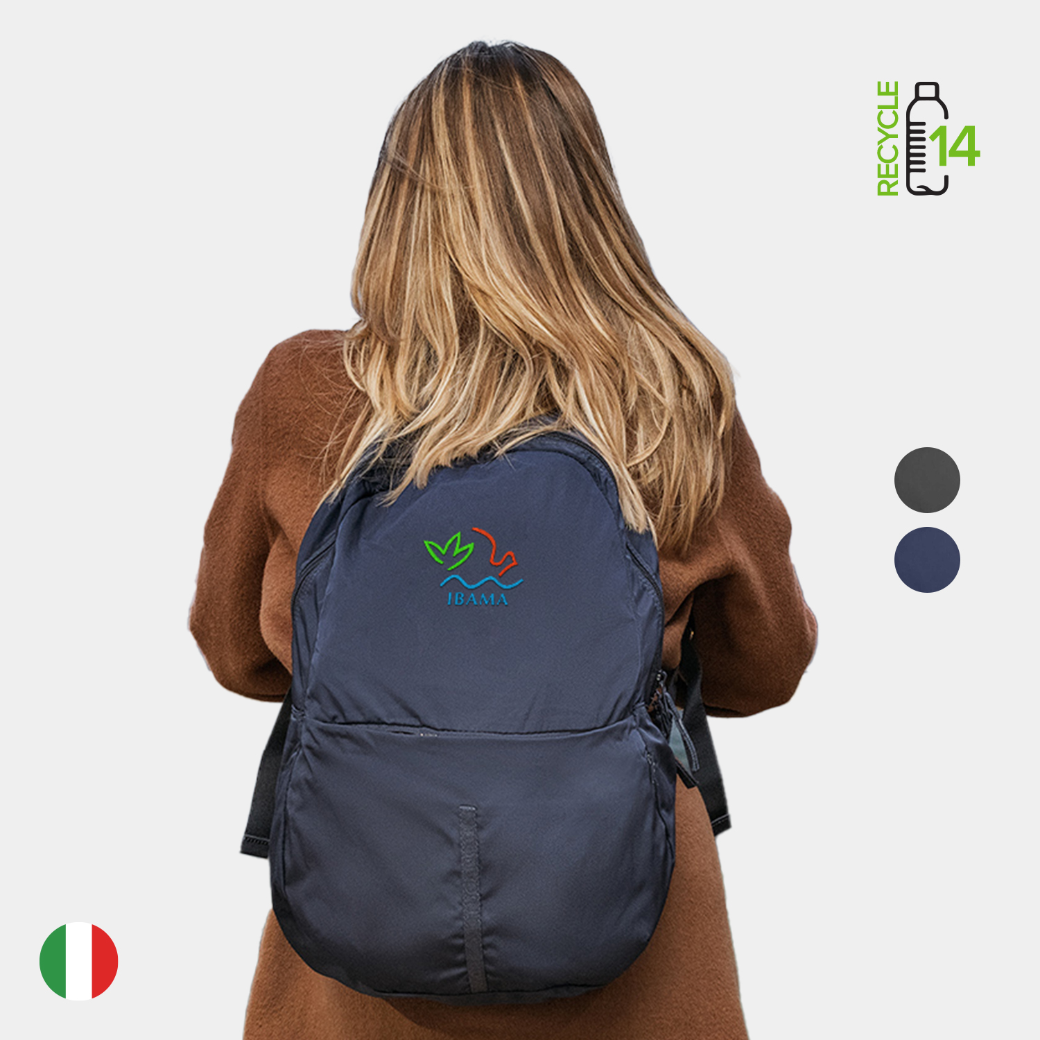 TUCANO® - Italy LET ME OUT Recycled Executive Super Light Foldable Backpack 6