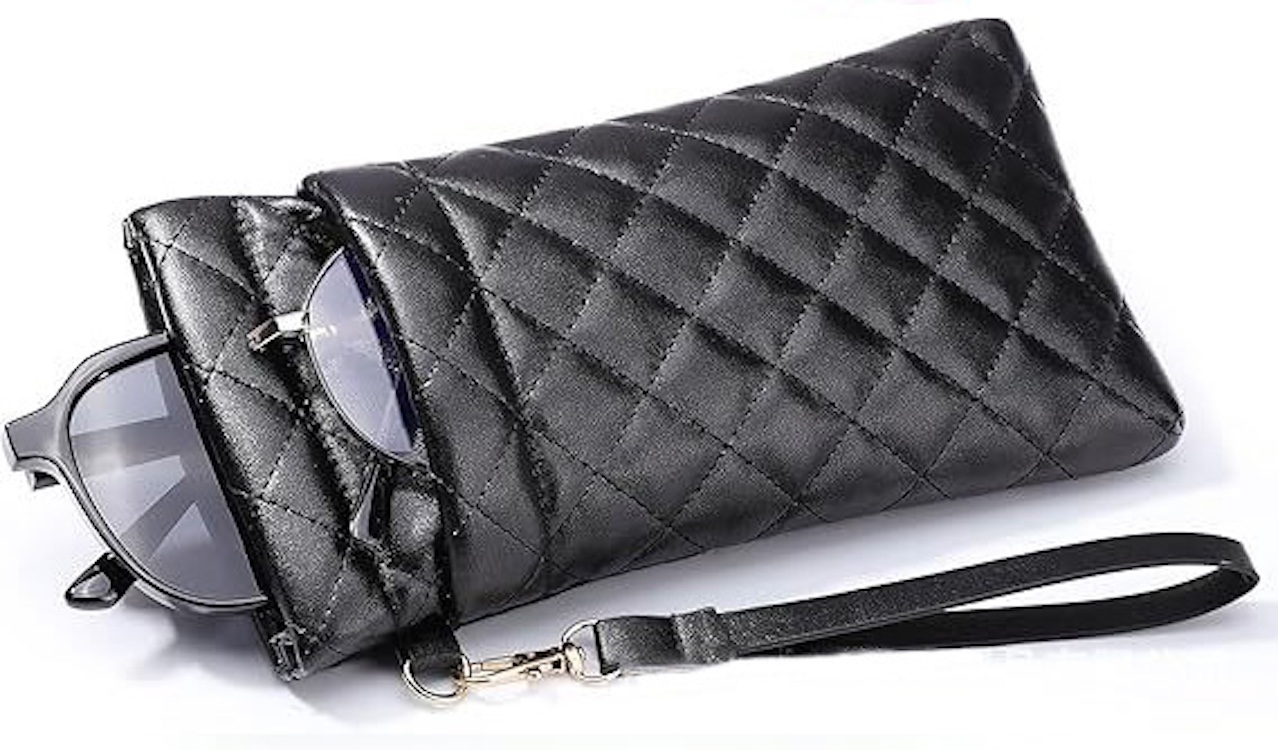 PU Sunglass Pouch with Double Storage Space & lanyard 8