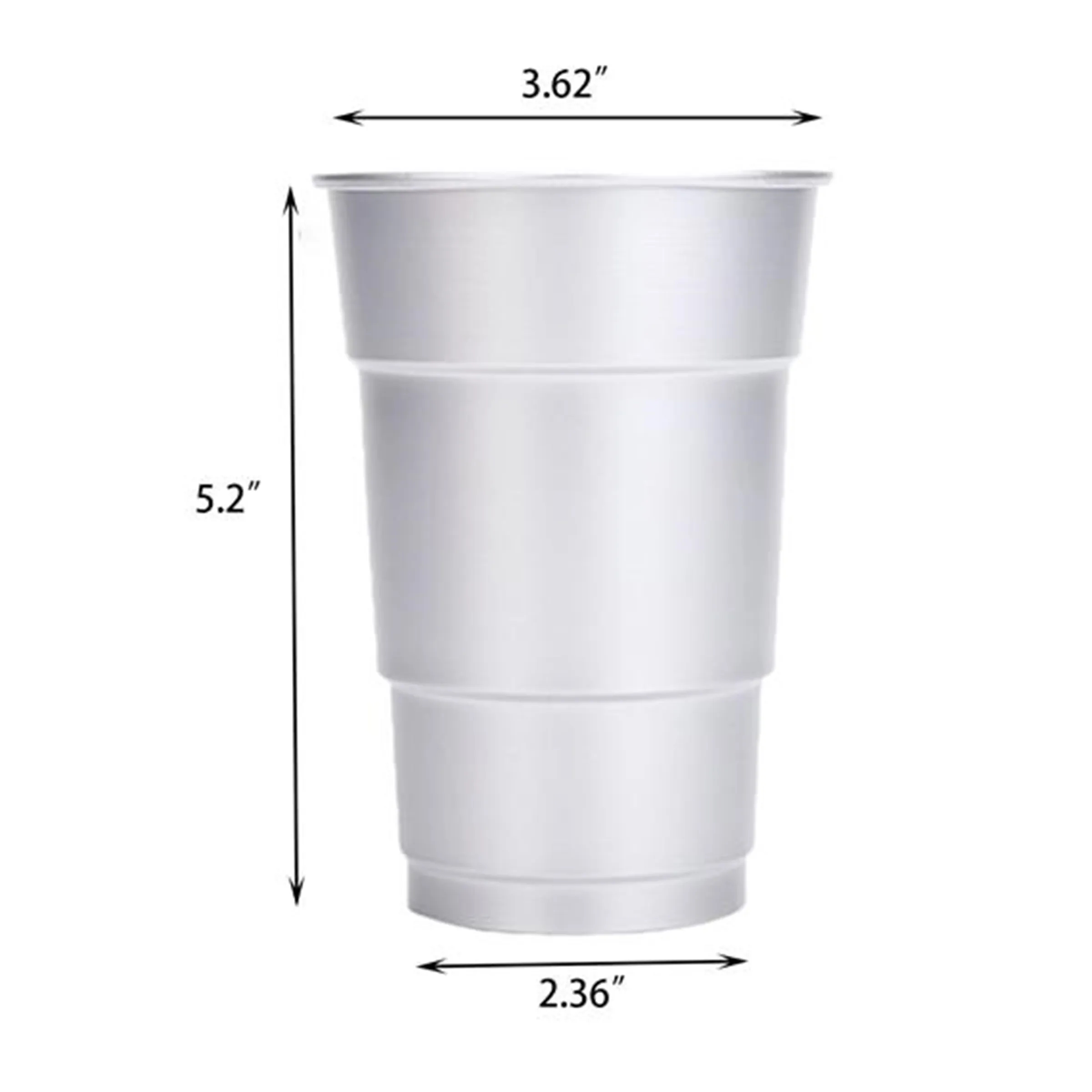16 oz Disposable Aluminum Cup 2