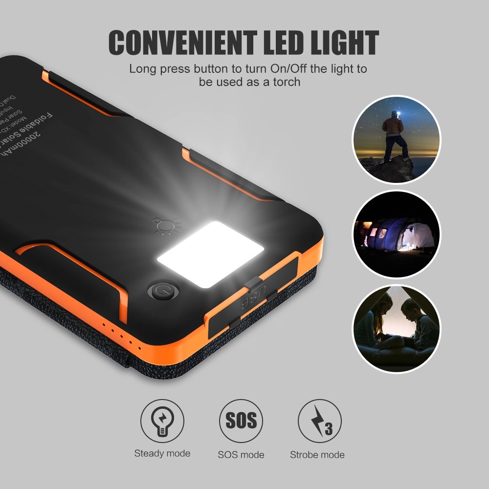 Foldable Solar Panels Power Bank-20000mAh 6