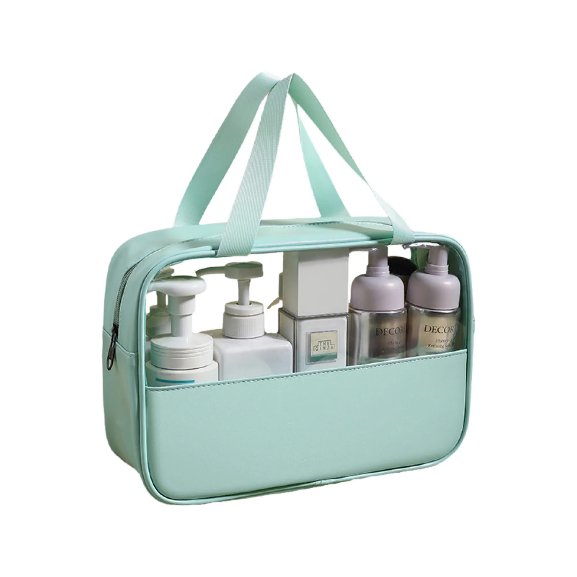 MOQ 50 Zippered Transparent Makeup Bag 3