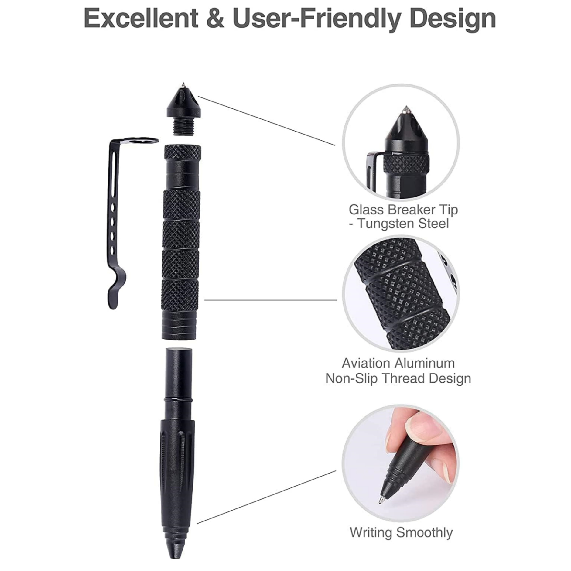 Metal Military Tactical Pen 4