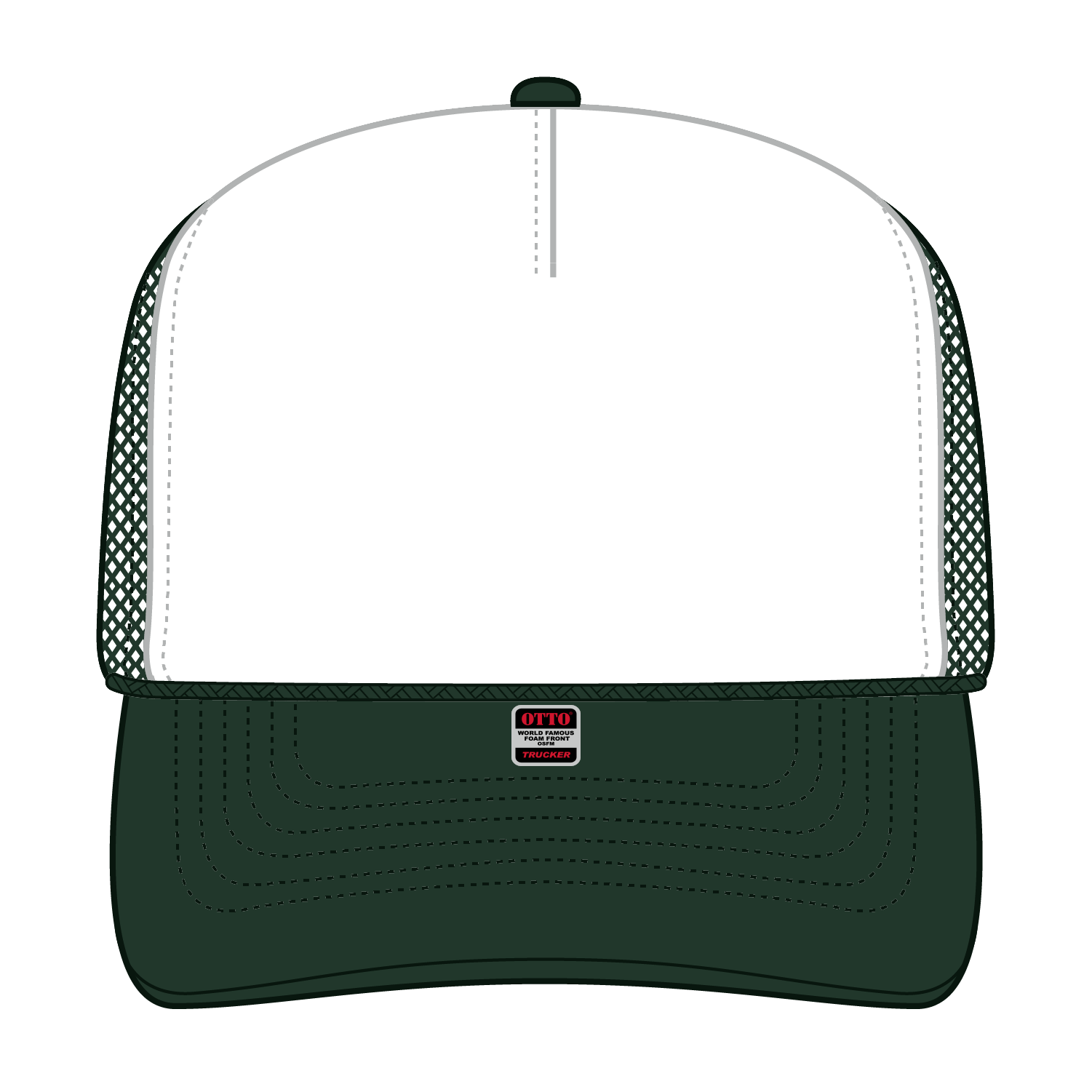 OTTO CAP® 5 Panel High Crown Mesh Back Trucker Hat 16