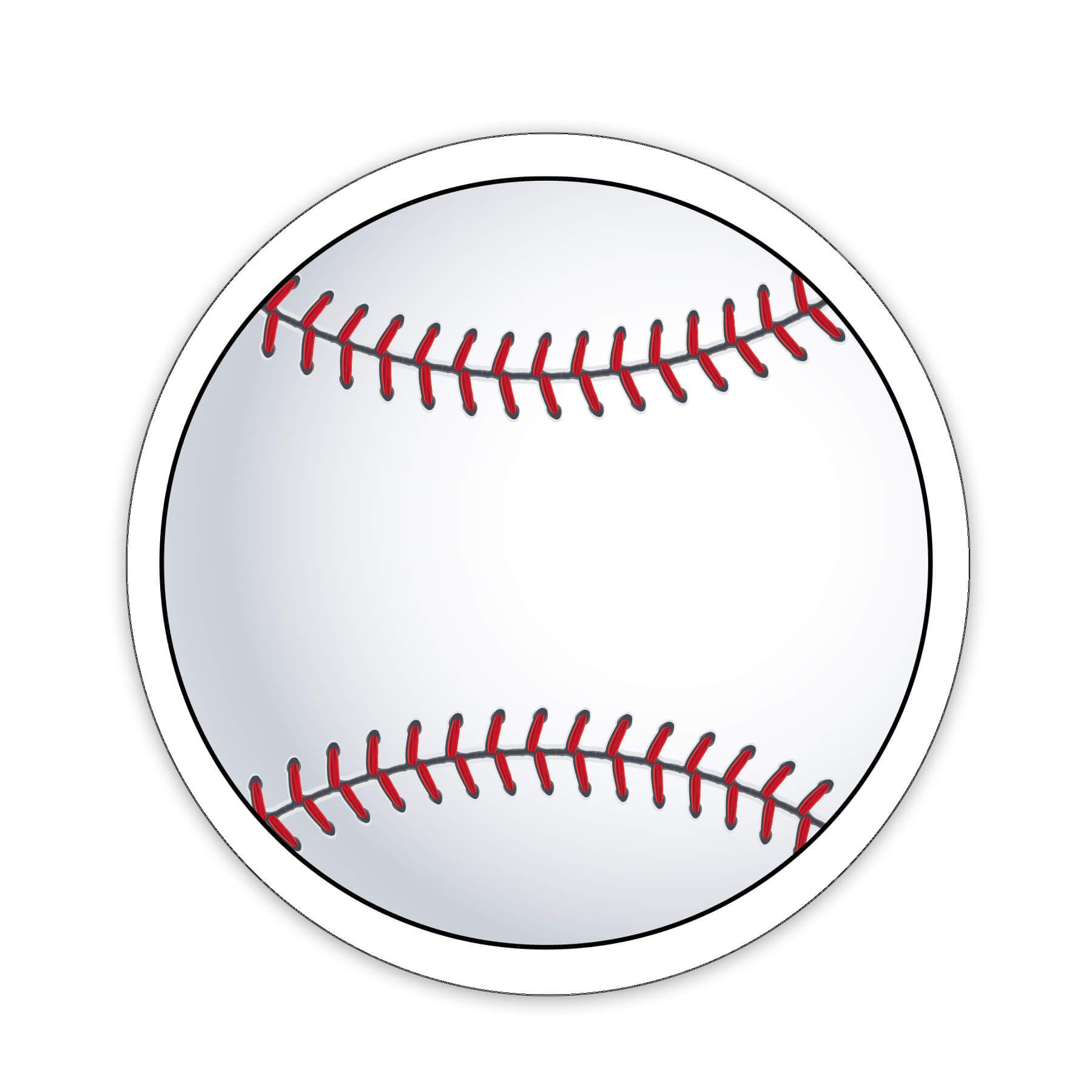Baseball Shaped NoteKeeper™ Magnet 20 Mil 4