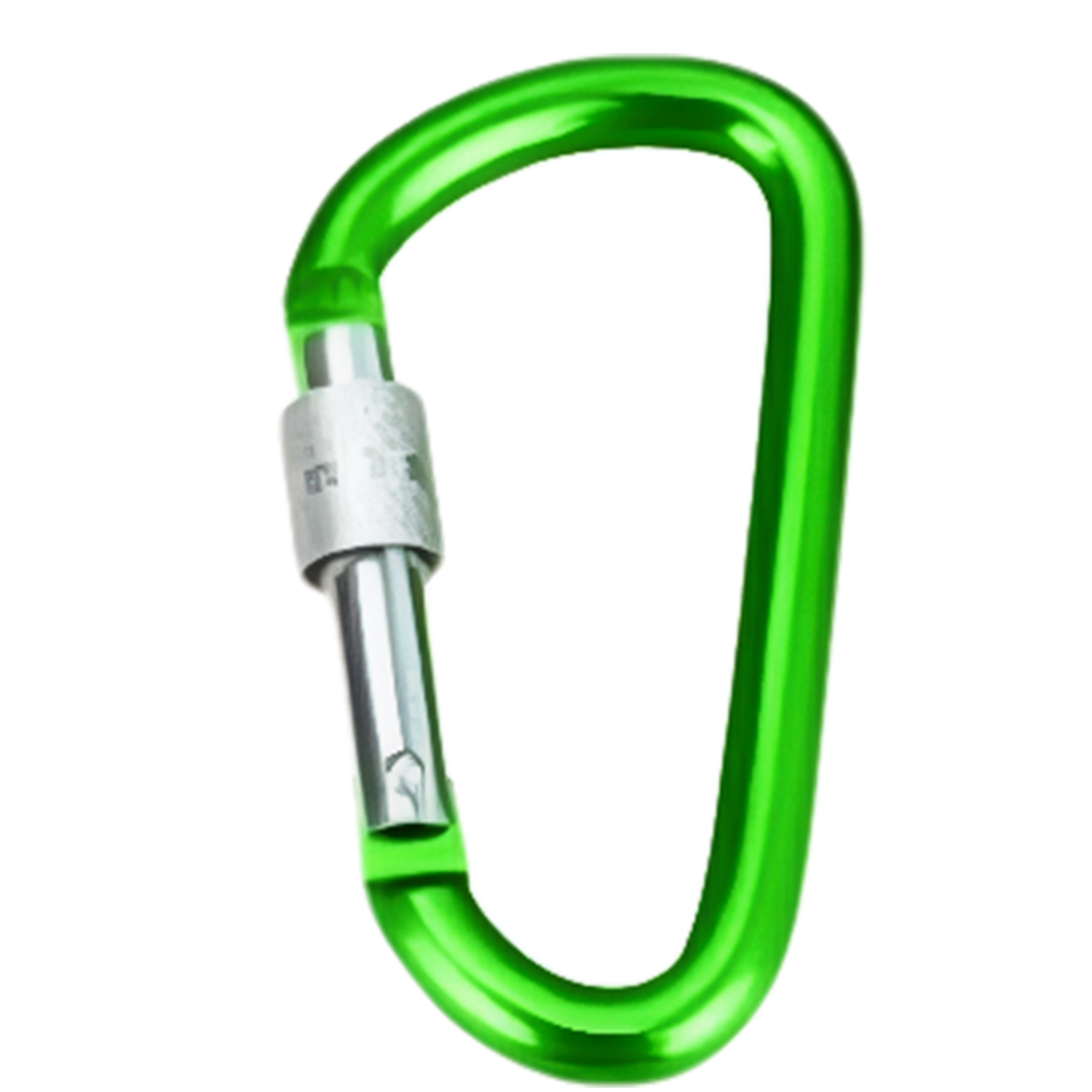 Aluminum D Shape Carabiner w/ Screw Lock 11