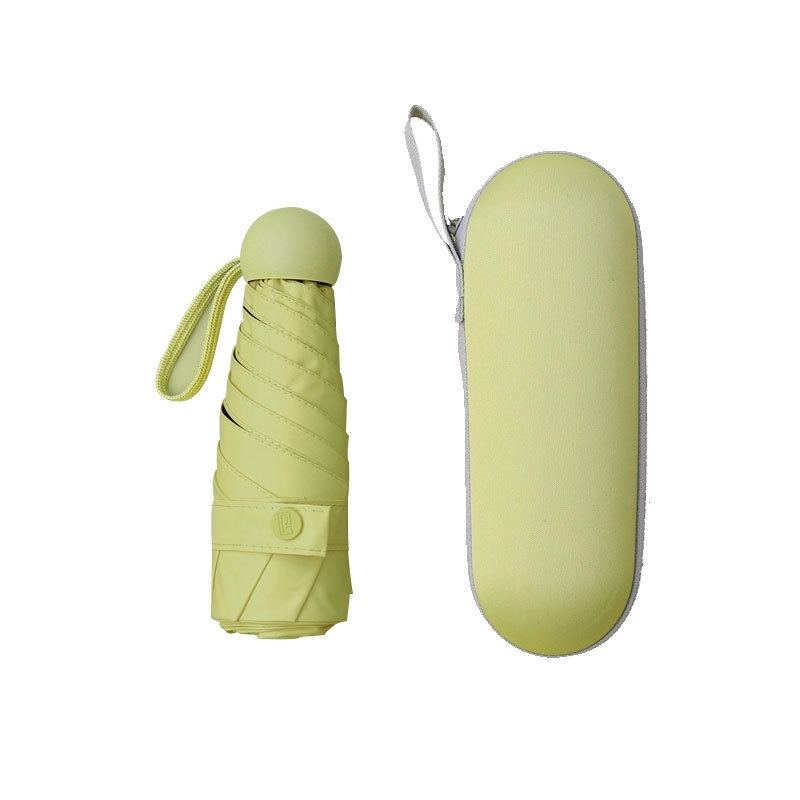 Compact Mini Folding Travel Umbrella with Capsule Case 7