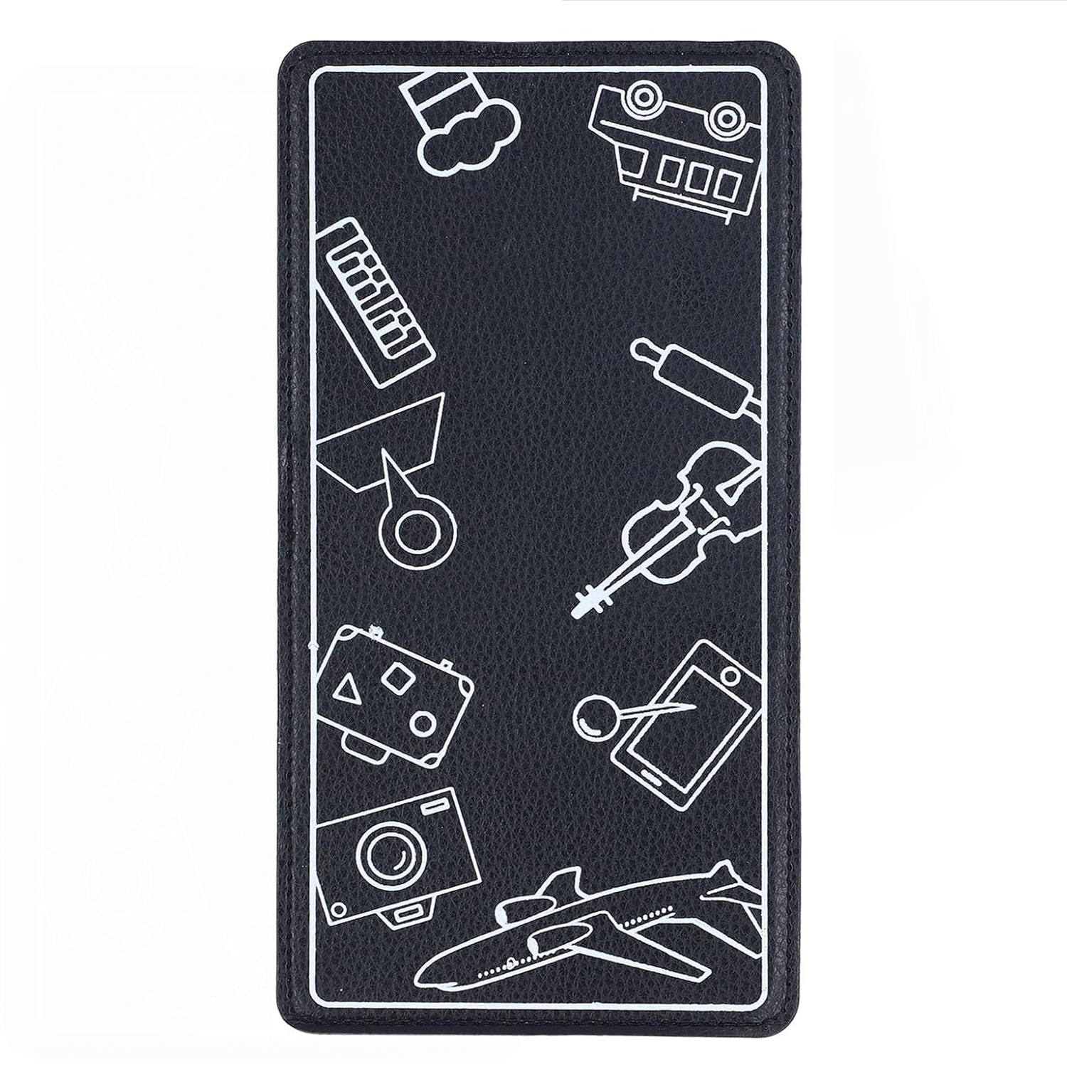 Foldable Adjustable Leather Phone Holder for Home & Travel 3