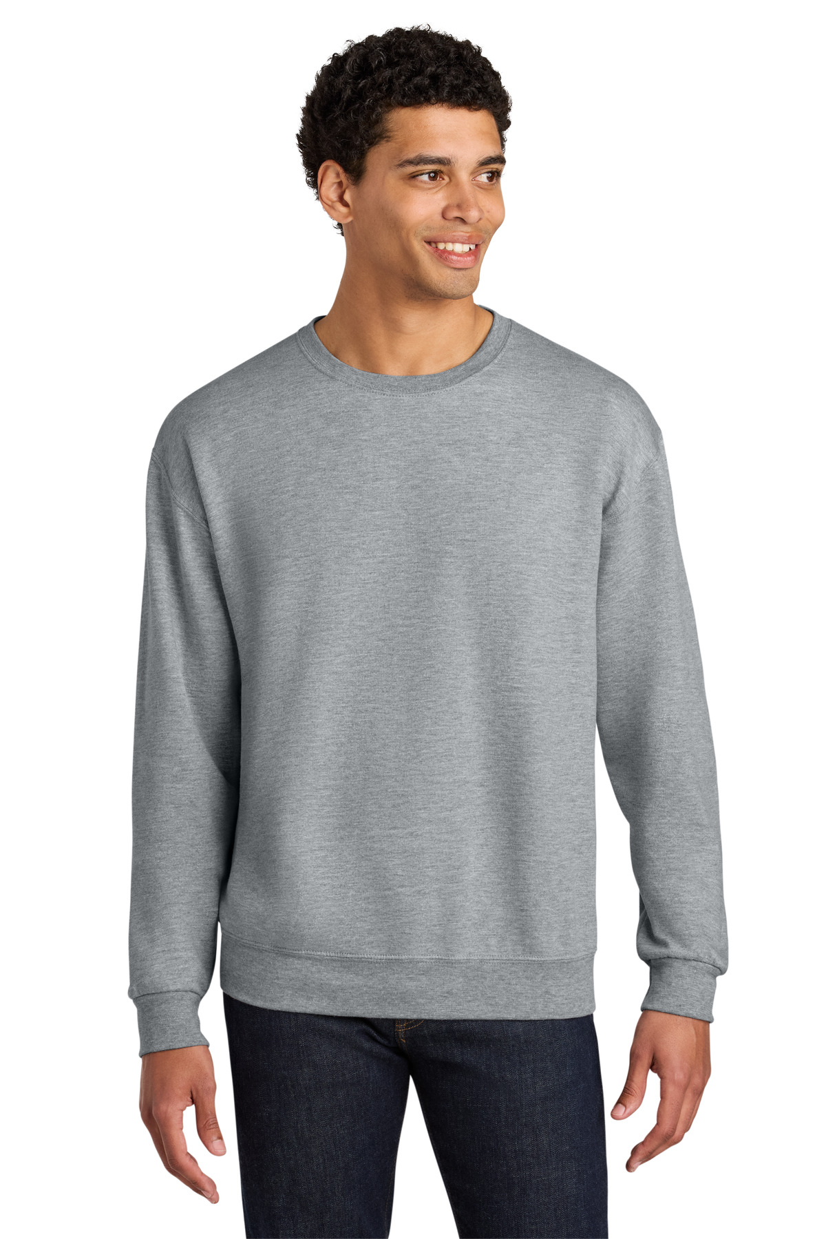Jerzees Ultimate Unisex CVC Ring Spun Crewneck Sweatshirt IC48M 79