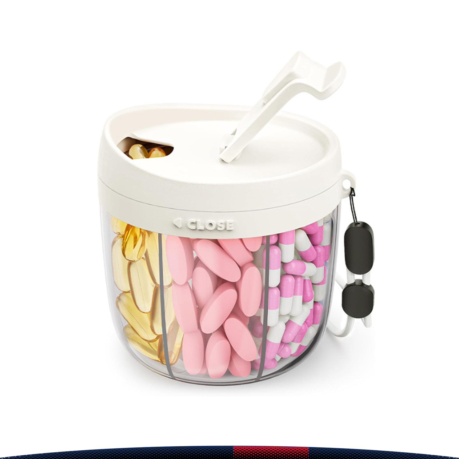 Septra 7-Compartment Rotating Pill Dispenser 4