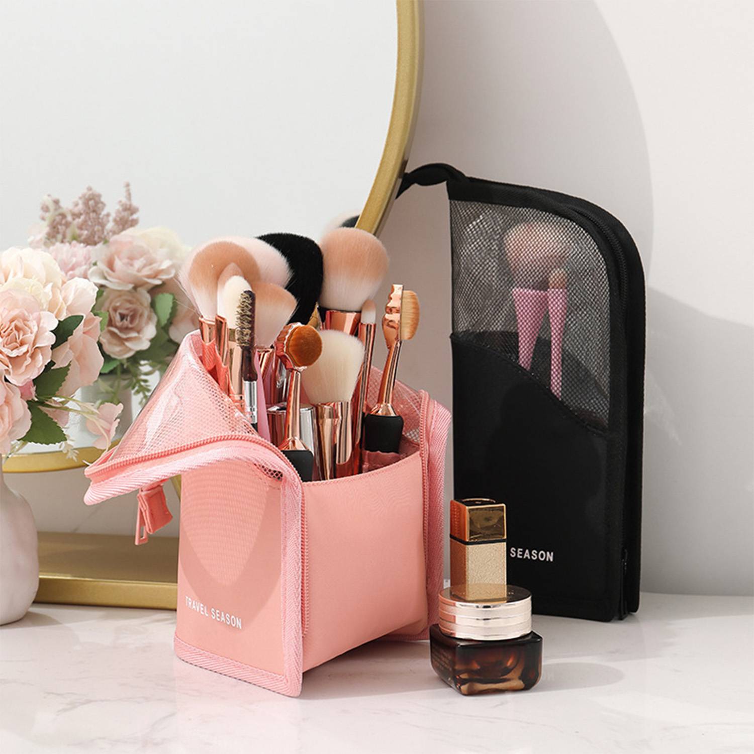 Mesh Nylon Makeup Cosmetic Bag 5