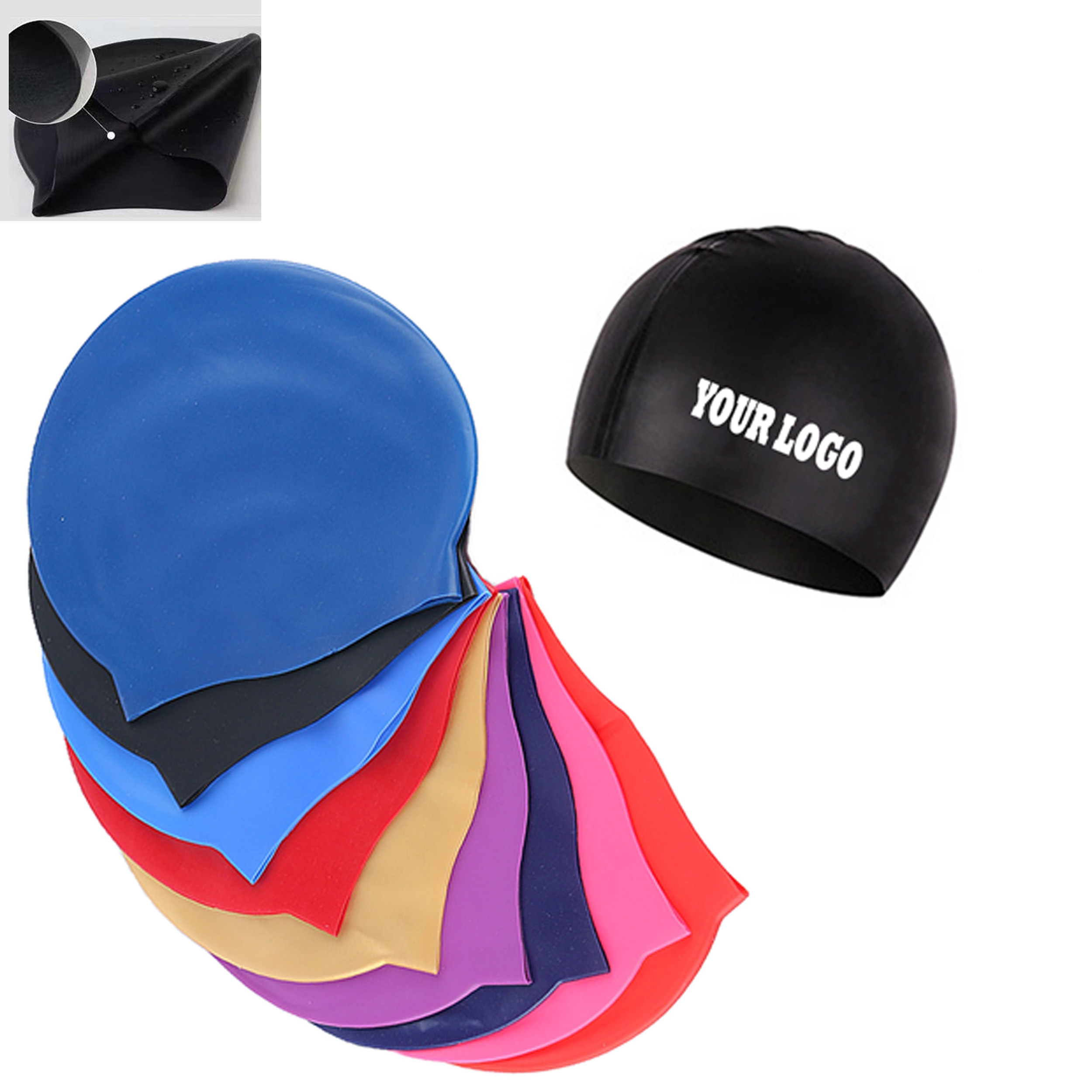 Durable Silicone Swim Cap 2