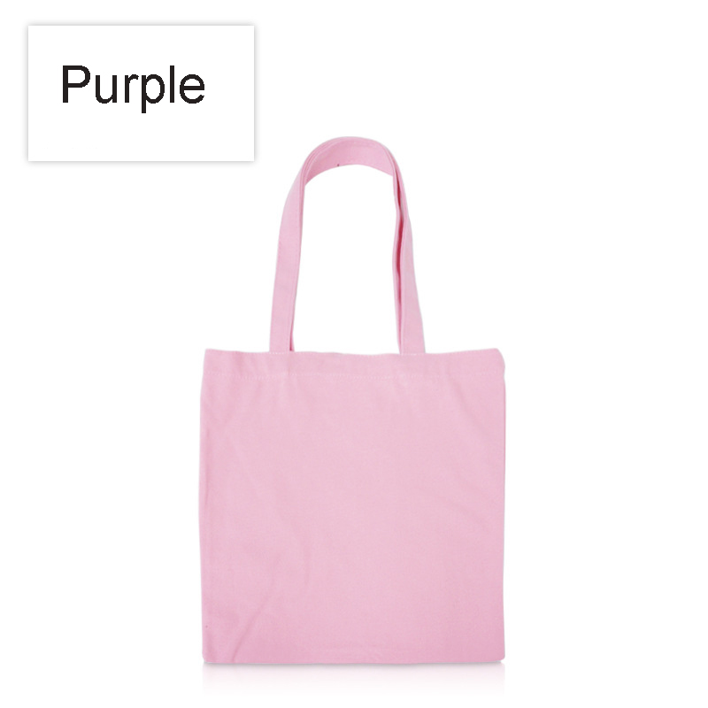 12oz Cotton Canvas Tote Bag Reusable Grocery Shopping Bags 11