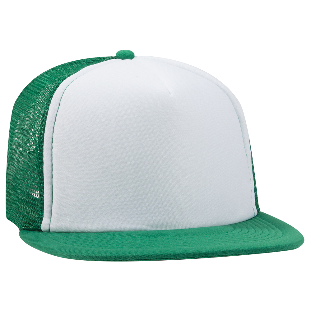 OTTO CAP® OTTO SNAP 5 Panel High Crown Mesh Back Trucker Snapback Hat 17