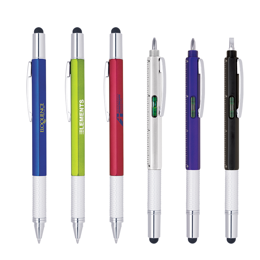 Stylus-233 Ballpoint Pen, Ruler, Screwdriver & Level Tool 10