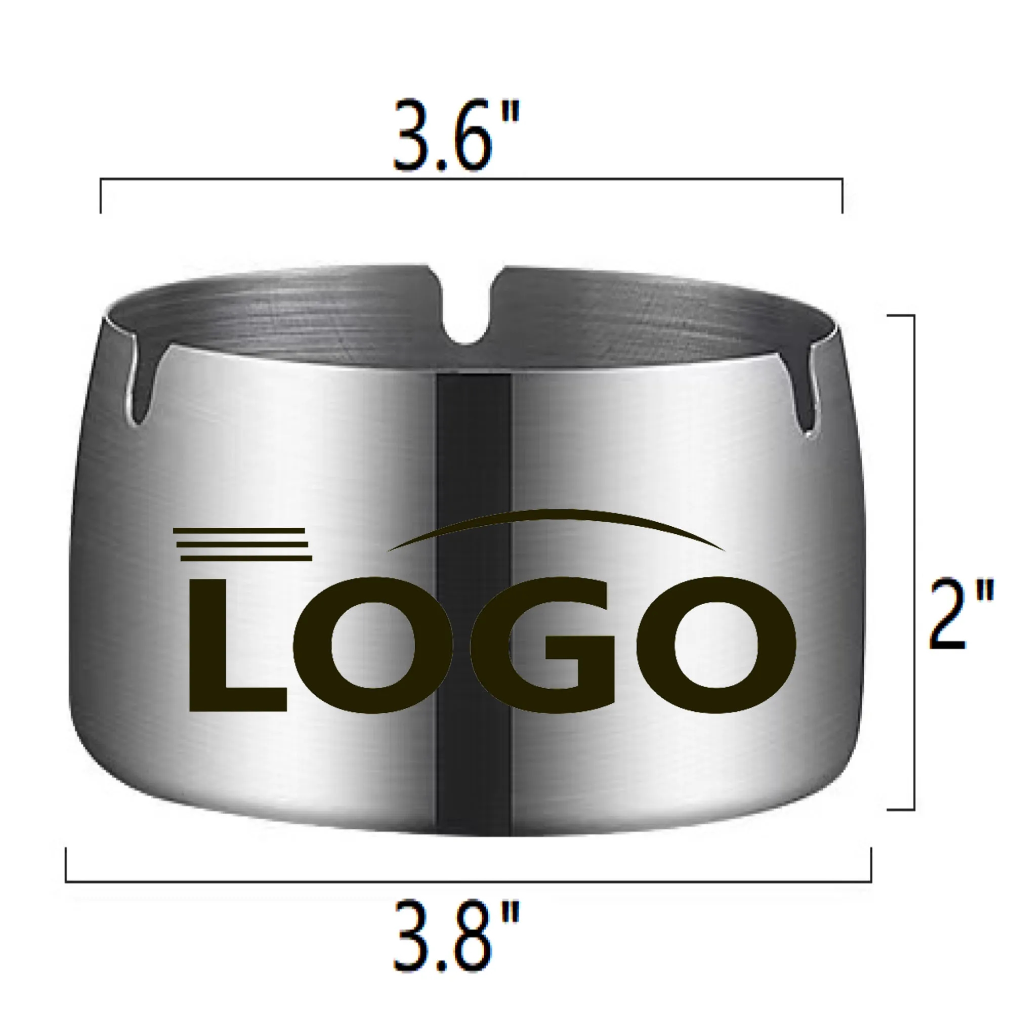 Stainless Steel Ashtray MOQ 100PCS 3