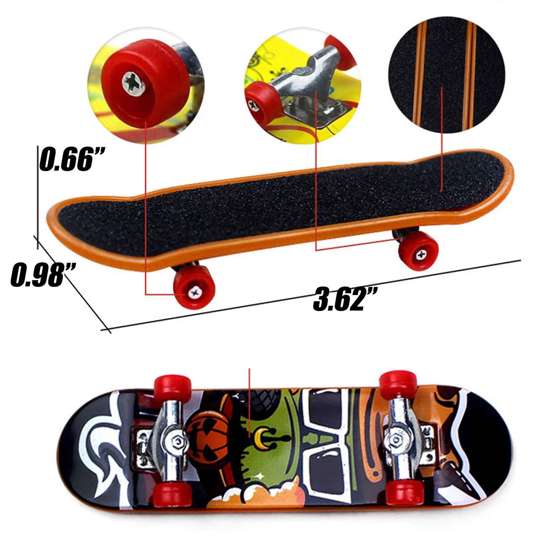 Funny Finger Technology Mini Fingerboard Alloy Skateboard 2