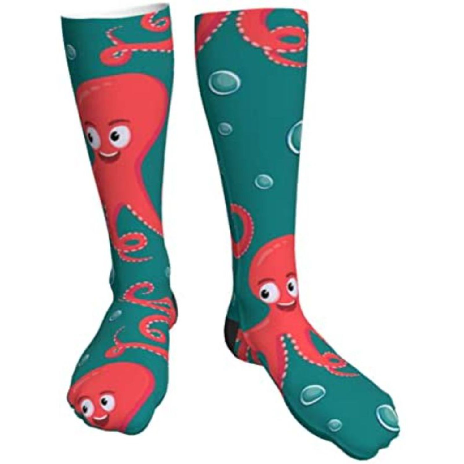 Mid calf sublimated full color crew socks, 200 needle 5