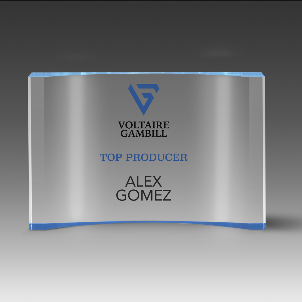 Crescent Award (8"x5"x1") 1