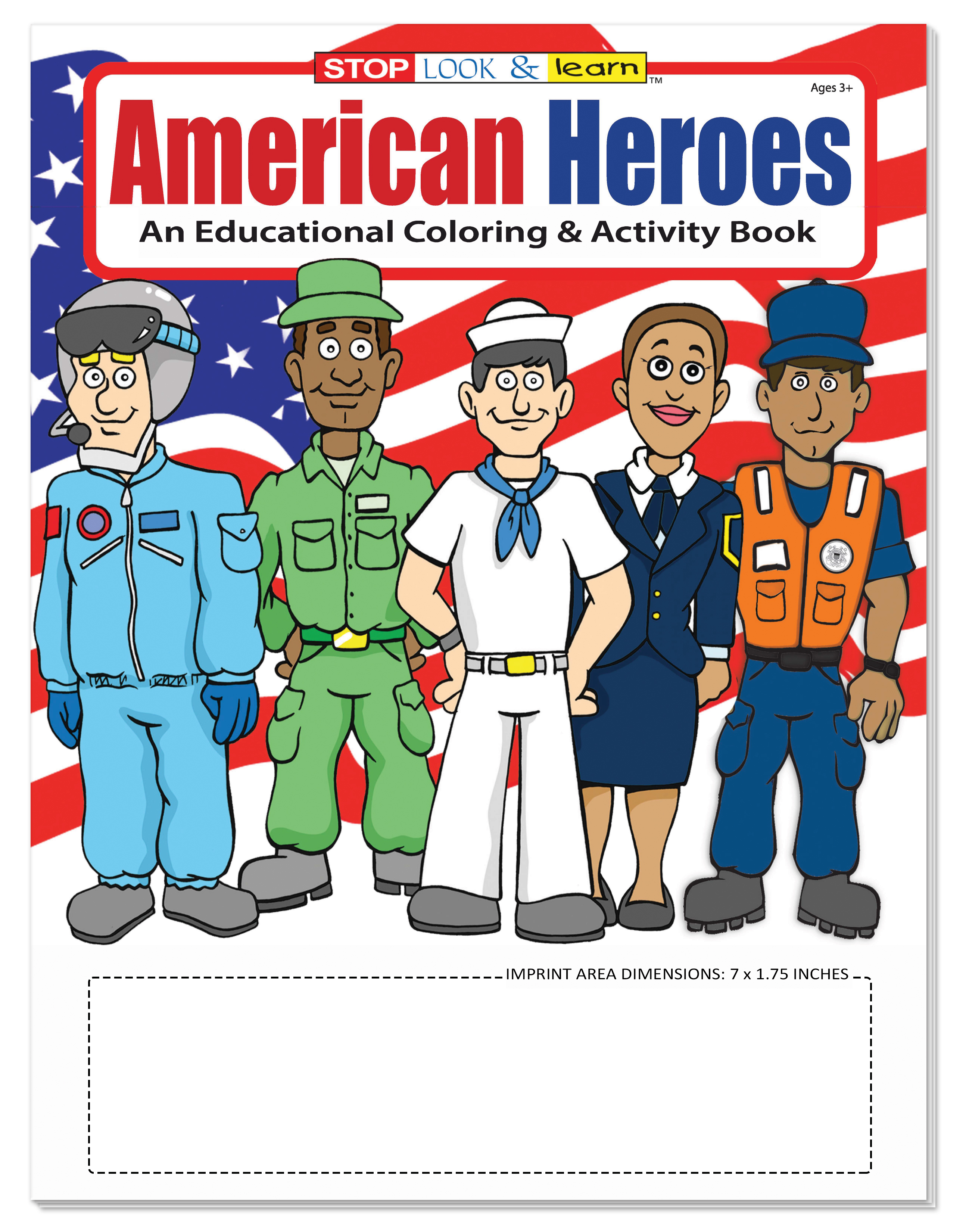 COLORING BOOK - American Heroes Coloring & Activity Book 6