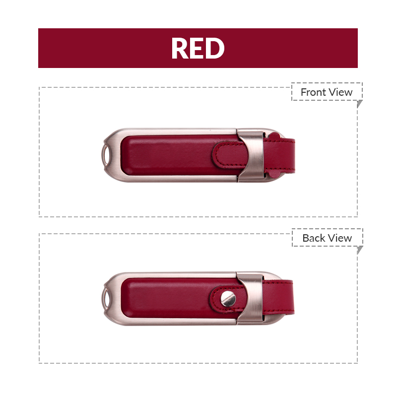 Rectangular Leather USB Flash Drive 5