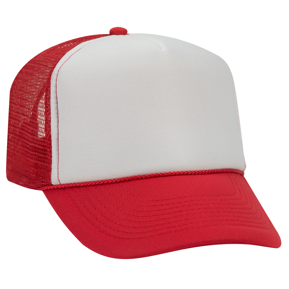 OTTO CAP® 5 Panel Mid Profile Mesh Back Trucker Hat 82