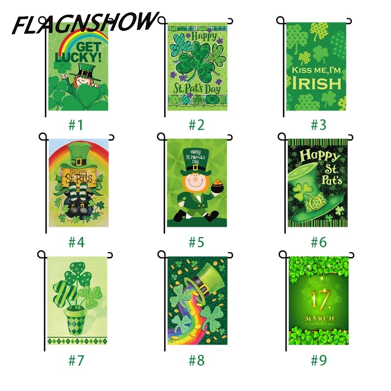 Happy St Patricks Day House Garden Flags 8