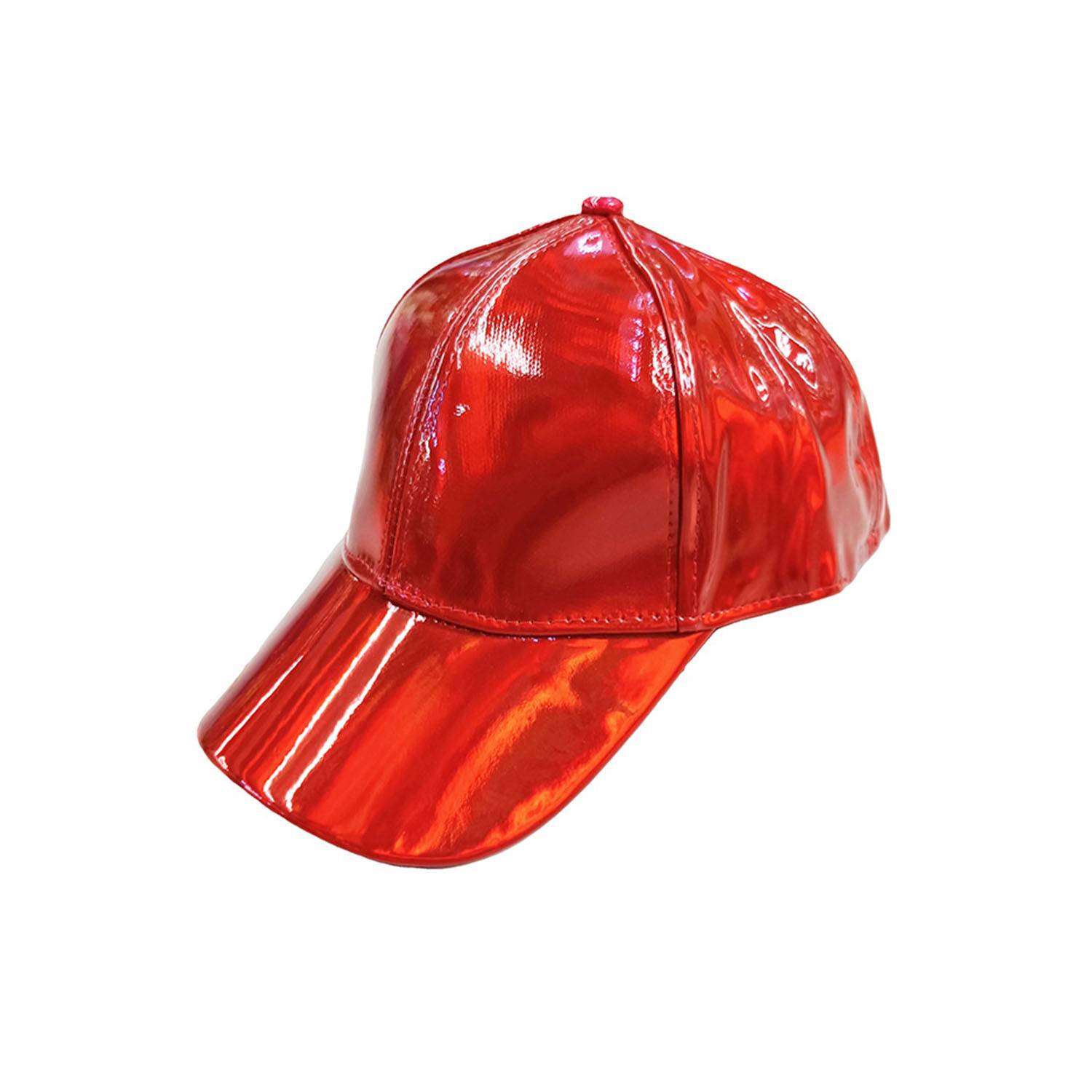 Colorful patent leather baseball cap 3