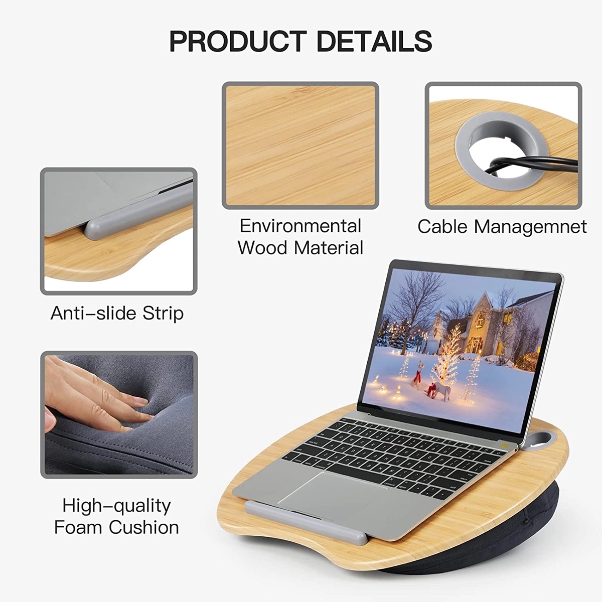 Lap Desk With Pillow Cushion 6