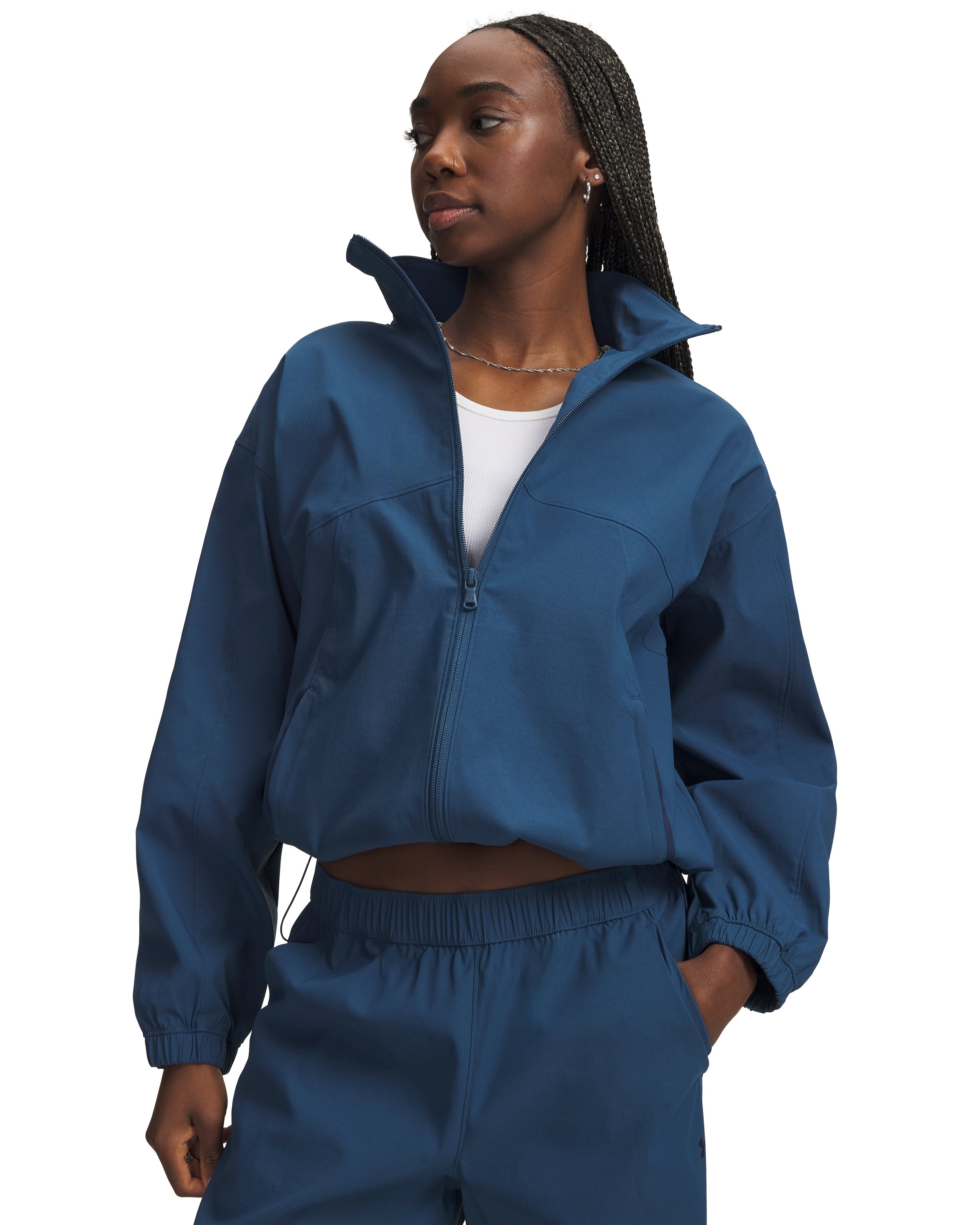 UA Unstoppable Woven Women's Full Zip 7