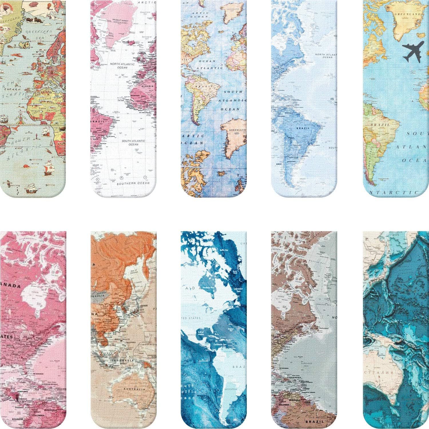 Stylish Magnetic Bookmarks Set of 10 7