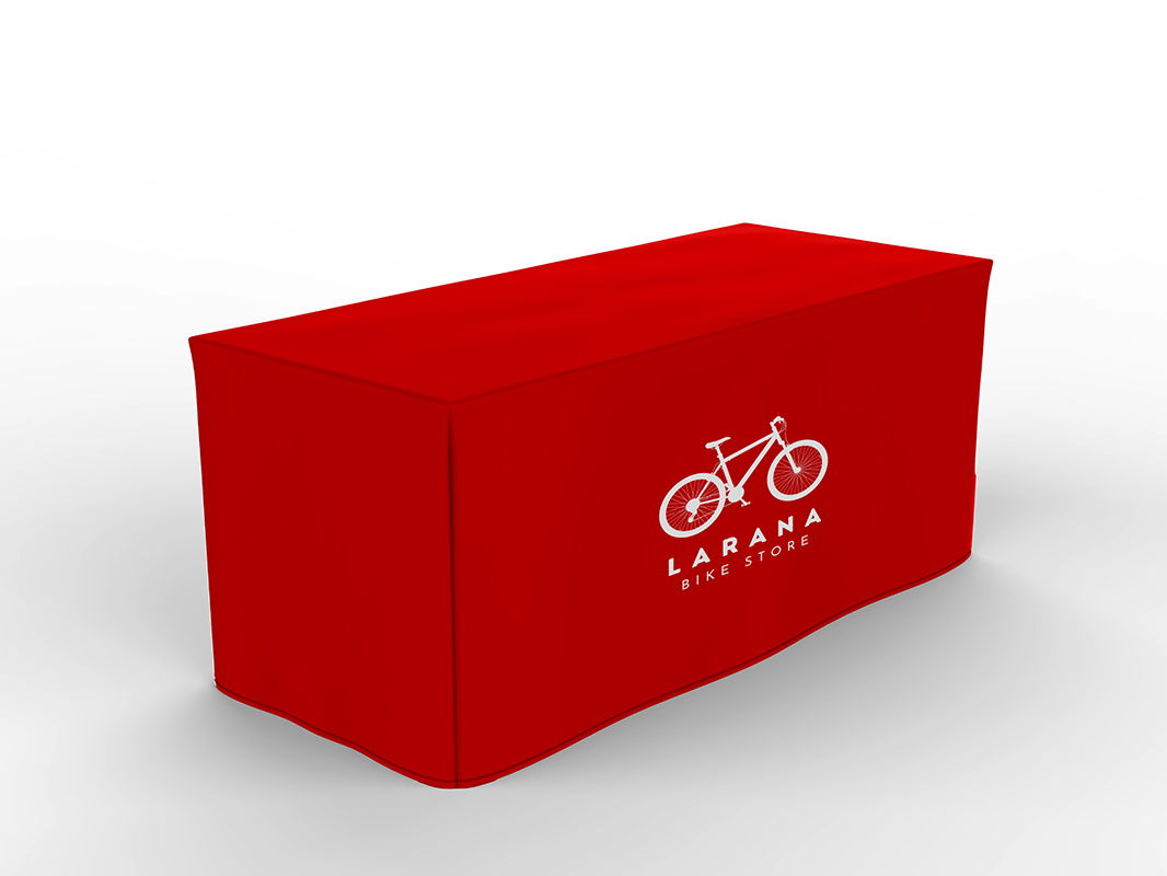 6' Fitted, 4 Sided Screen Print Value Quantity Table Cover 3
