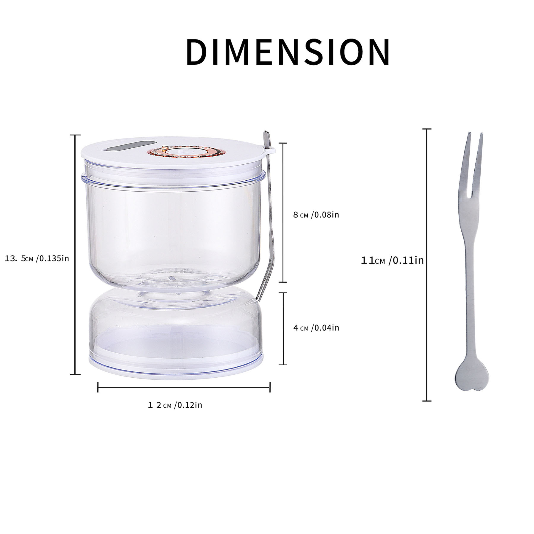 Glass Innovative Double-Layer Food Storage Container With Date Tracker 1