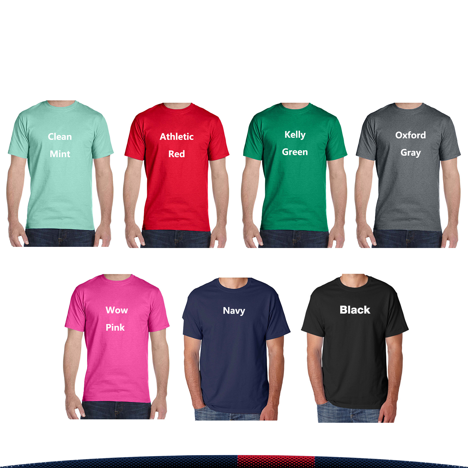 Hanes® 5.2 oz. 100% Cotton Men's Tees 3