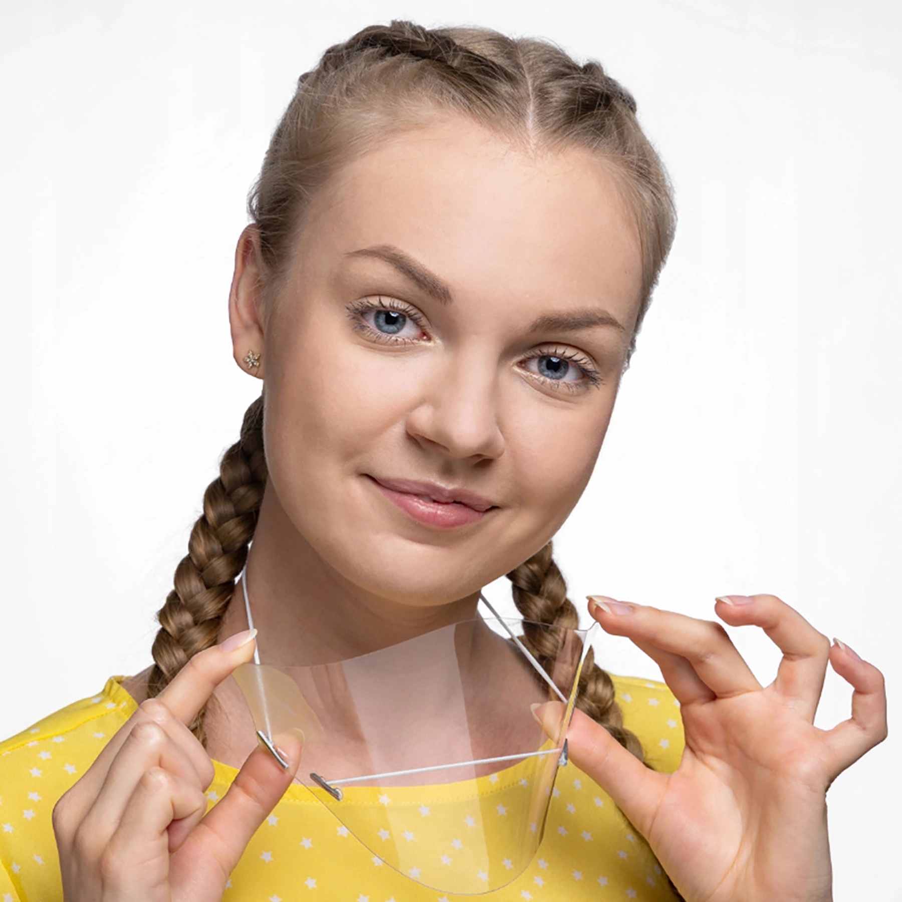 Transparent Open Face Mouth Shields for Food Services 13