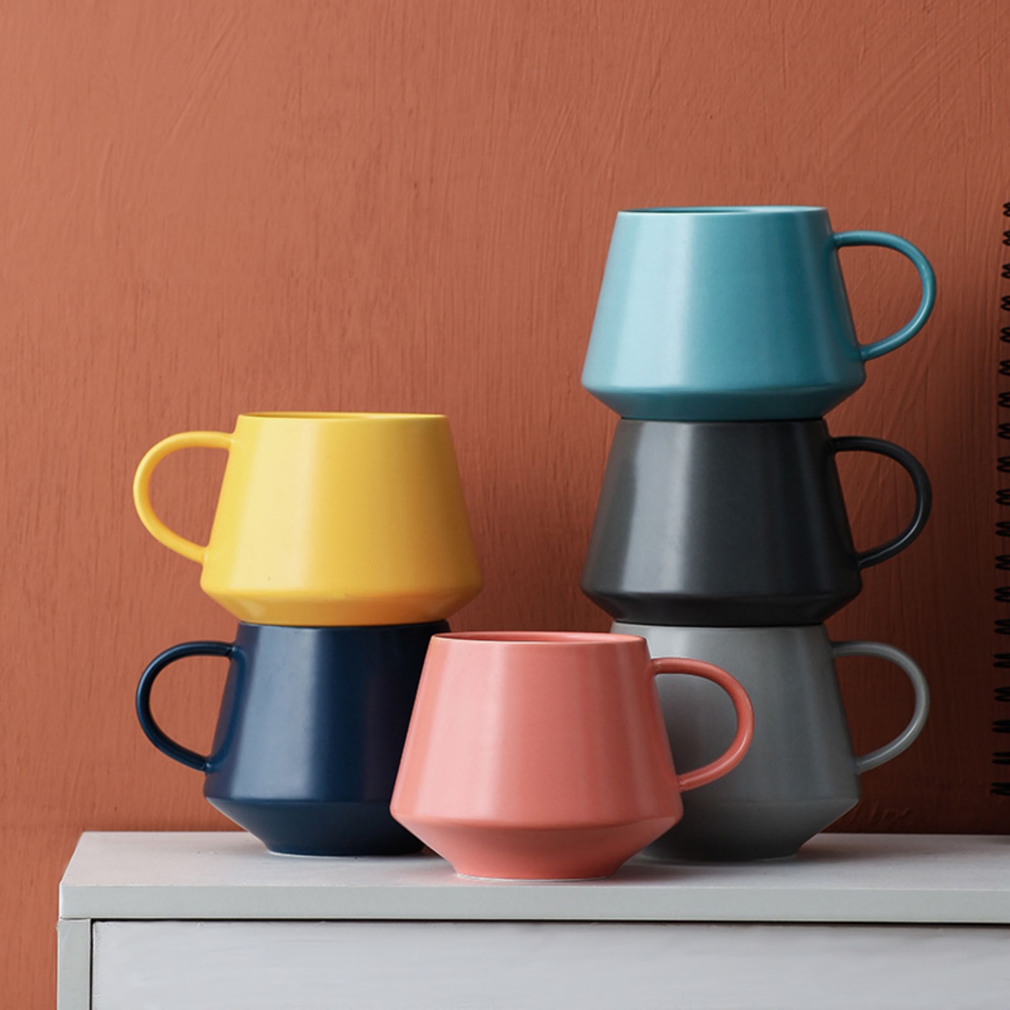 13.5 oz Large Capacity Ceramic Mug 4