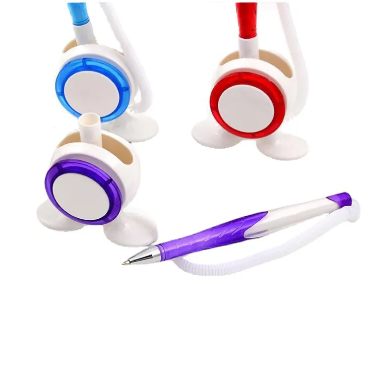 Elastic Rope Adhesive-Backed Base Ballpoint Pen 2