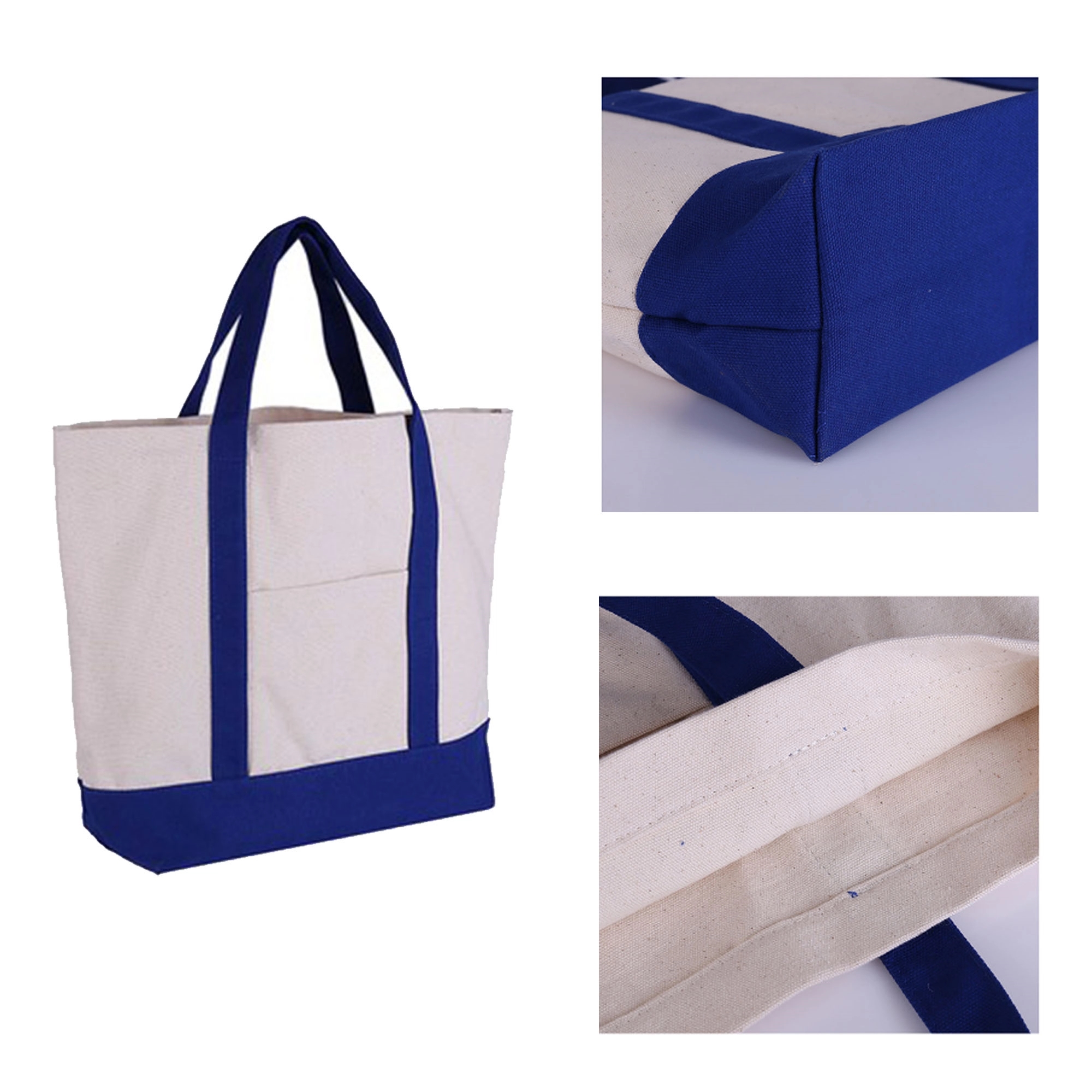 Heavy Duty Canvas Grocery Tote Bag, custom tote bag with logo imprint 1