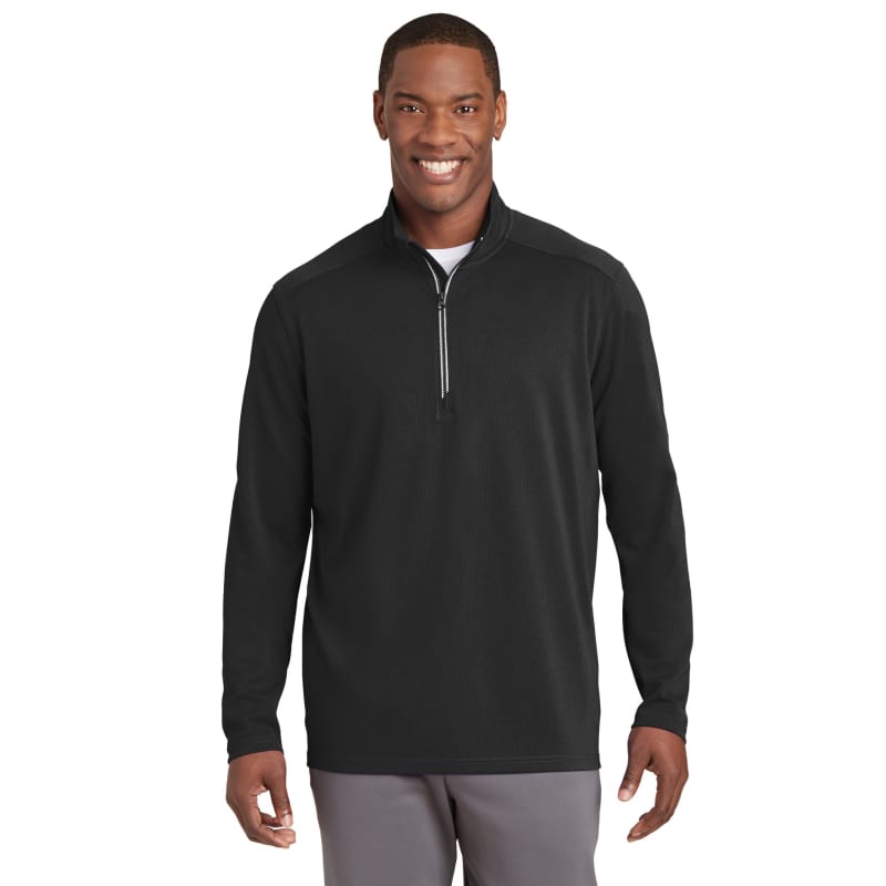 Sport-Tek Sport-Wick Textured 1/4-Zip Pullover., custom hoodie or sweatshirt with logo imprint 2