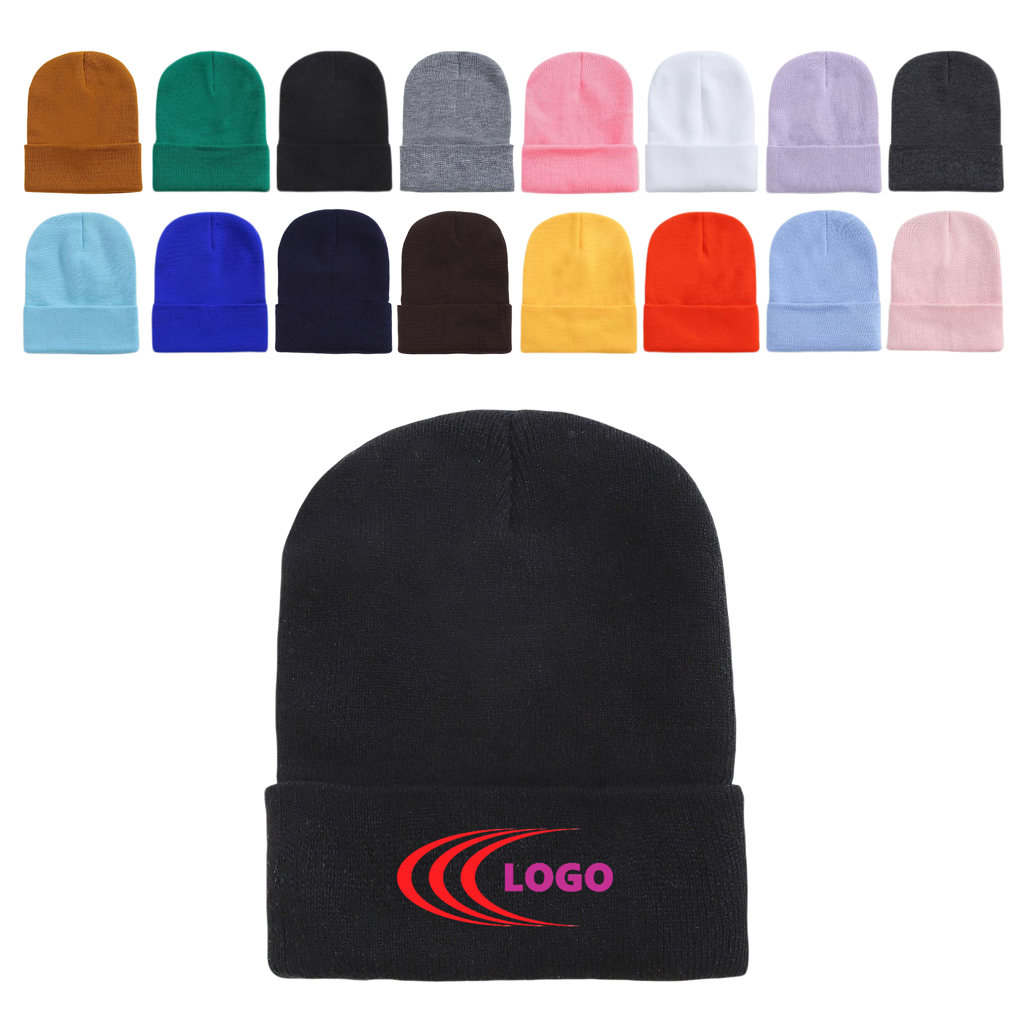 Warm Knit Beanie Hat 2