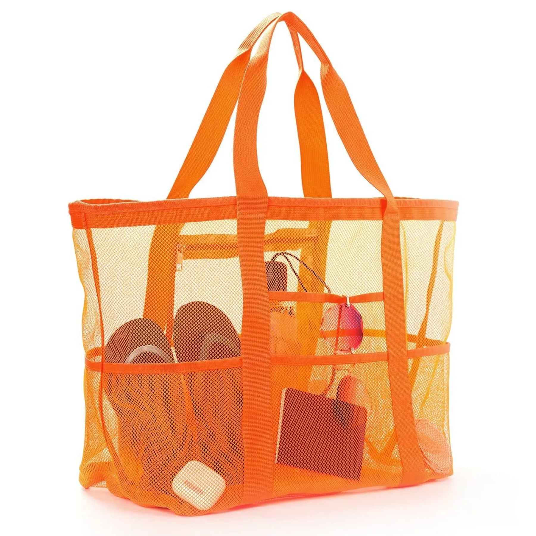 Mesh Beach Bag, custom tote bag with logo imprint 3