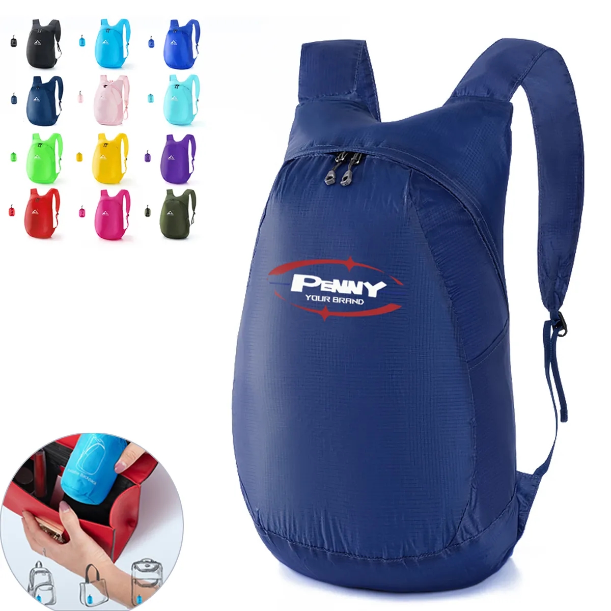 Foldable Waterproof Backpack Lightweight Camping Travel Bag 2