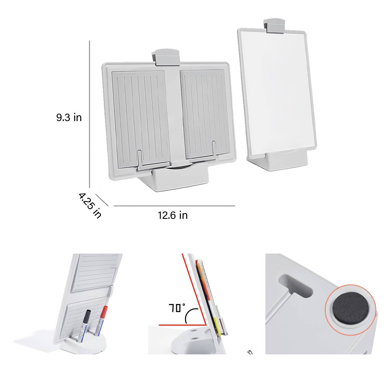 Multi-functional whiteboard reading stand 2