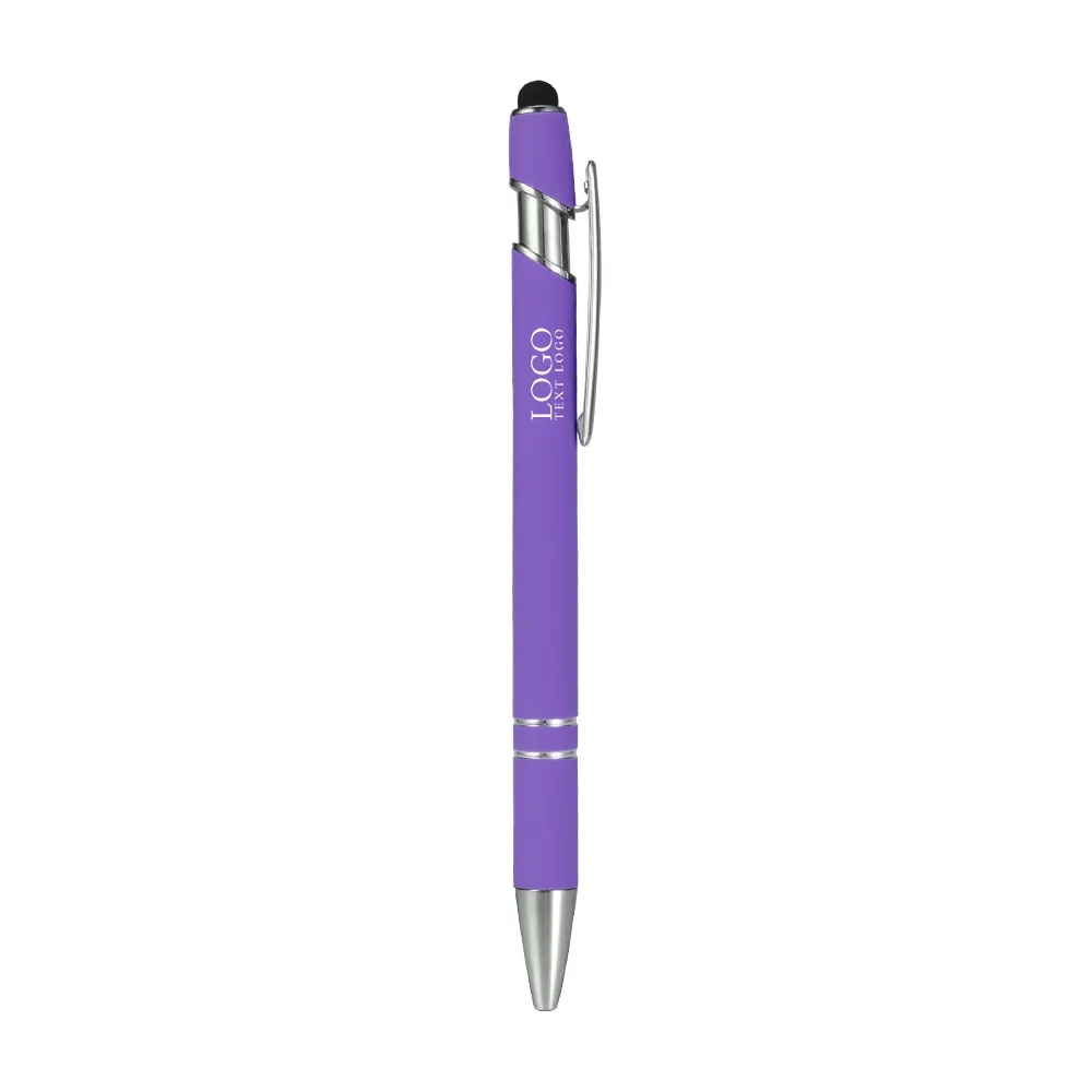 Custom Rubber Coated Stylus Ballpoint Pen 4