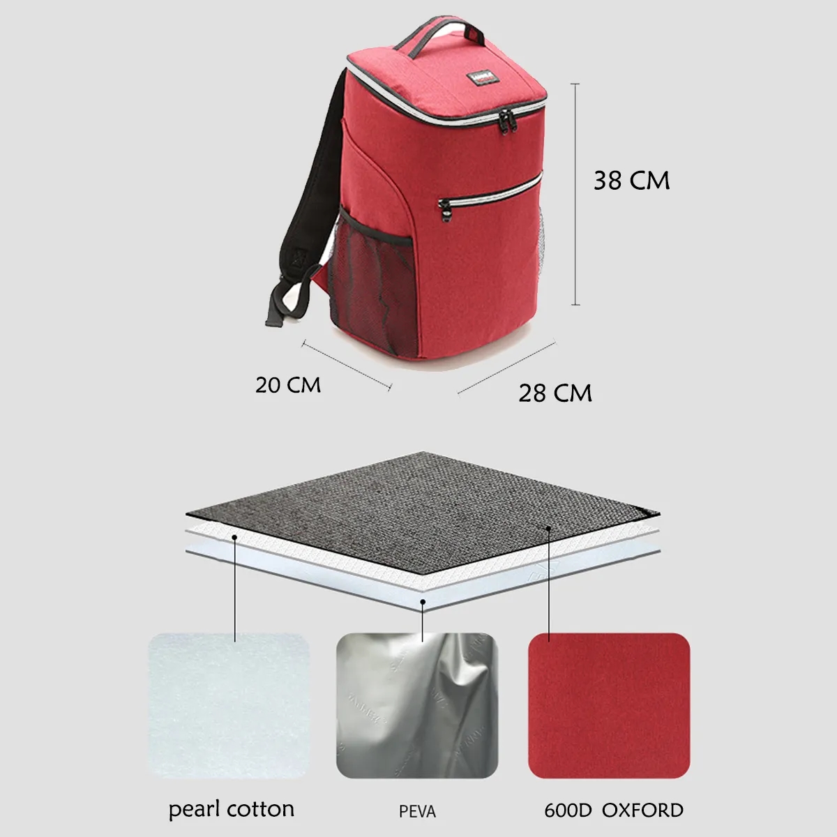 Lightweight Insulated Leak-Proof Cooler Backpack 6