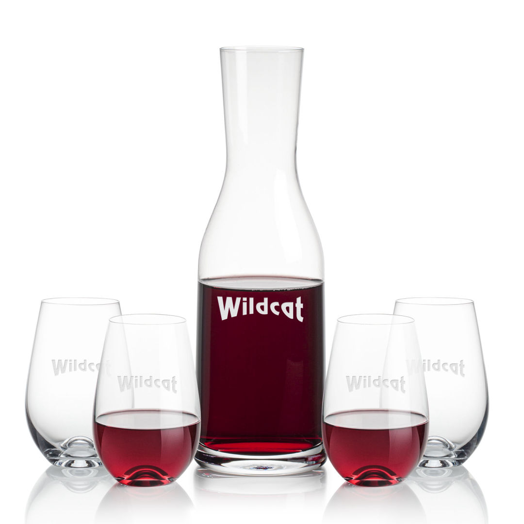 Caldmore Carafe & Boston Stemless Wine 3
