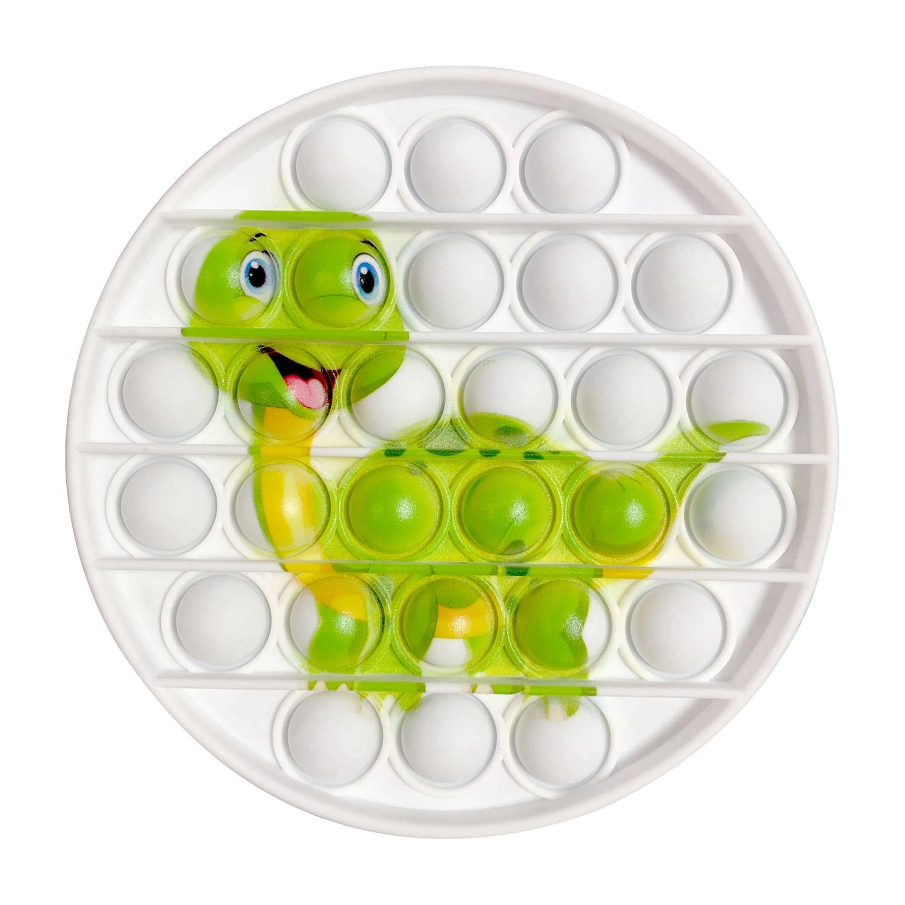 Round Full Color Print Push Pop Bubble Fidget Toy 7
